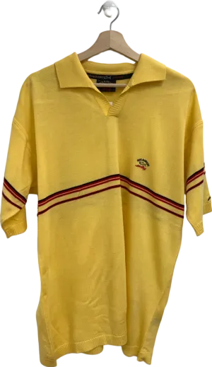 Paul & Shark Yellow Knitted Polo Shirt UK XL