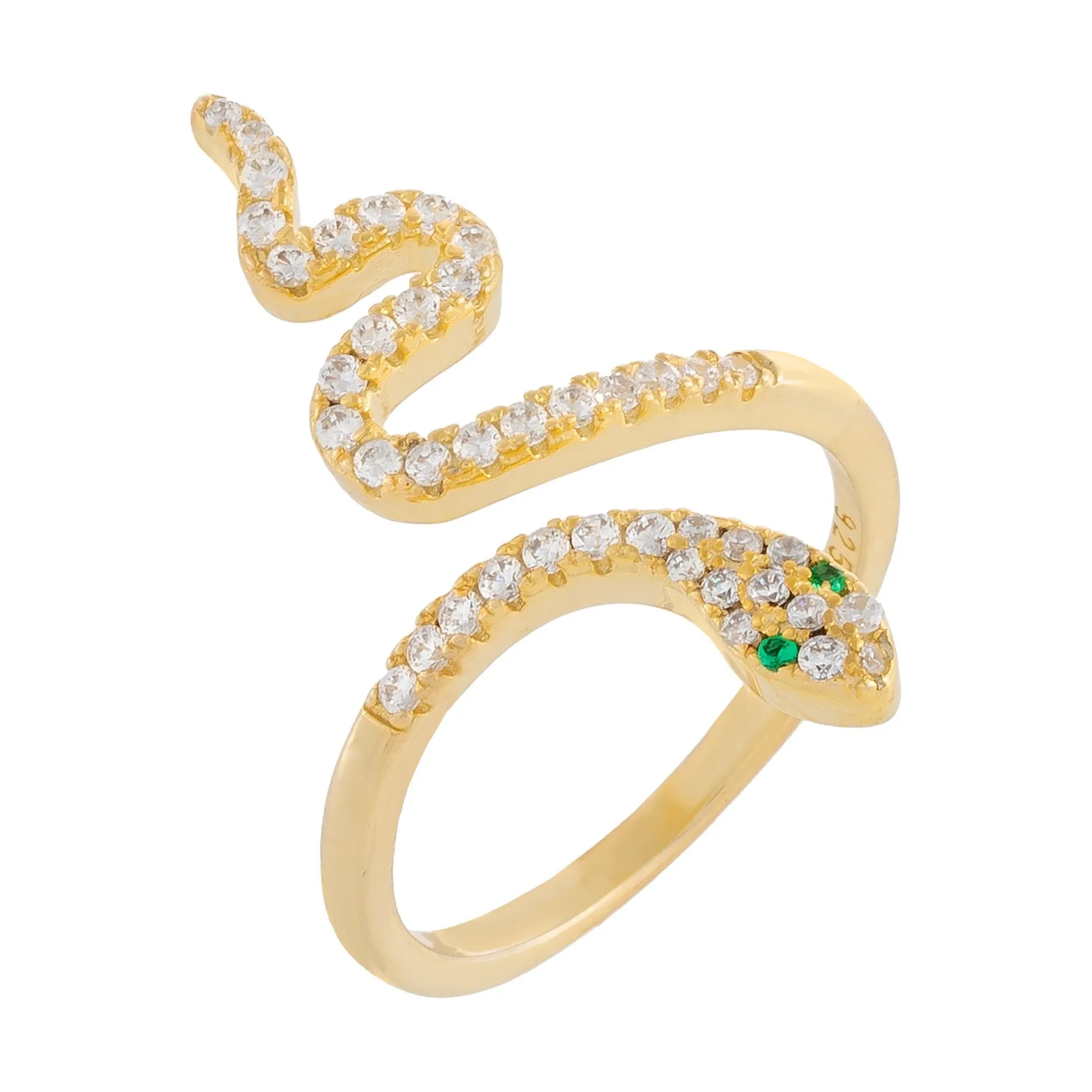 Pavé Snake Wrap Ring