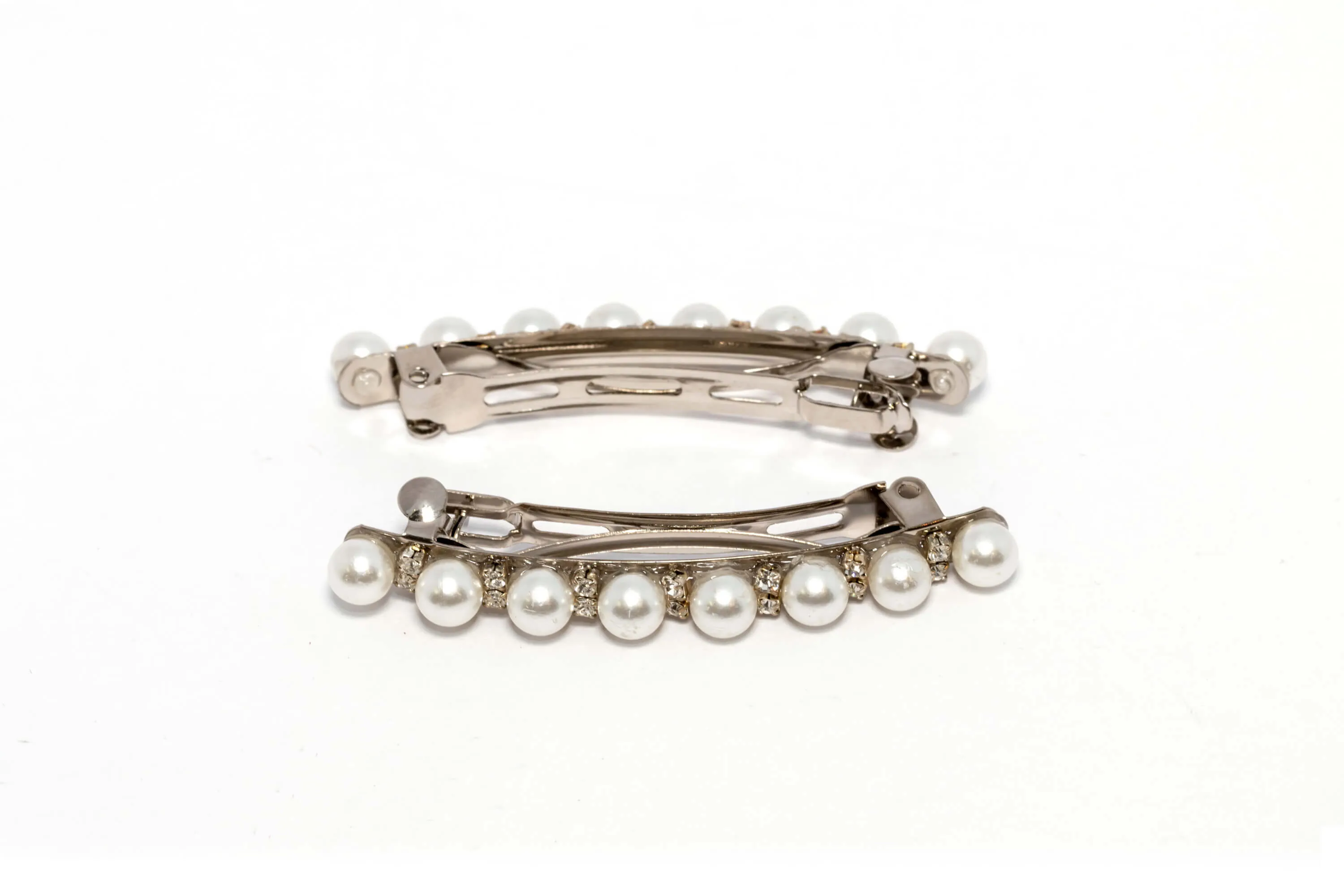 Pearl and Diamante Hair Clip Beret