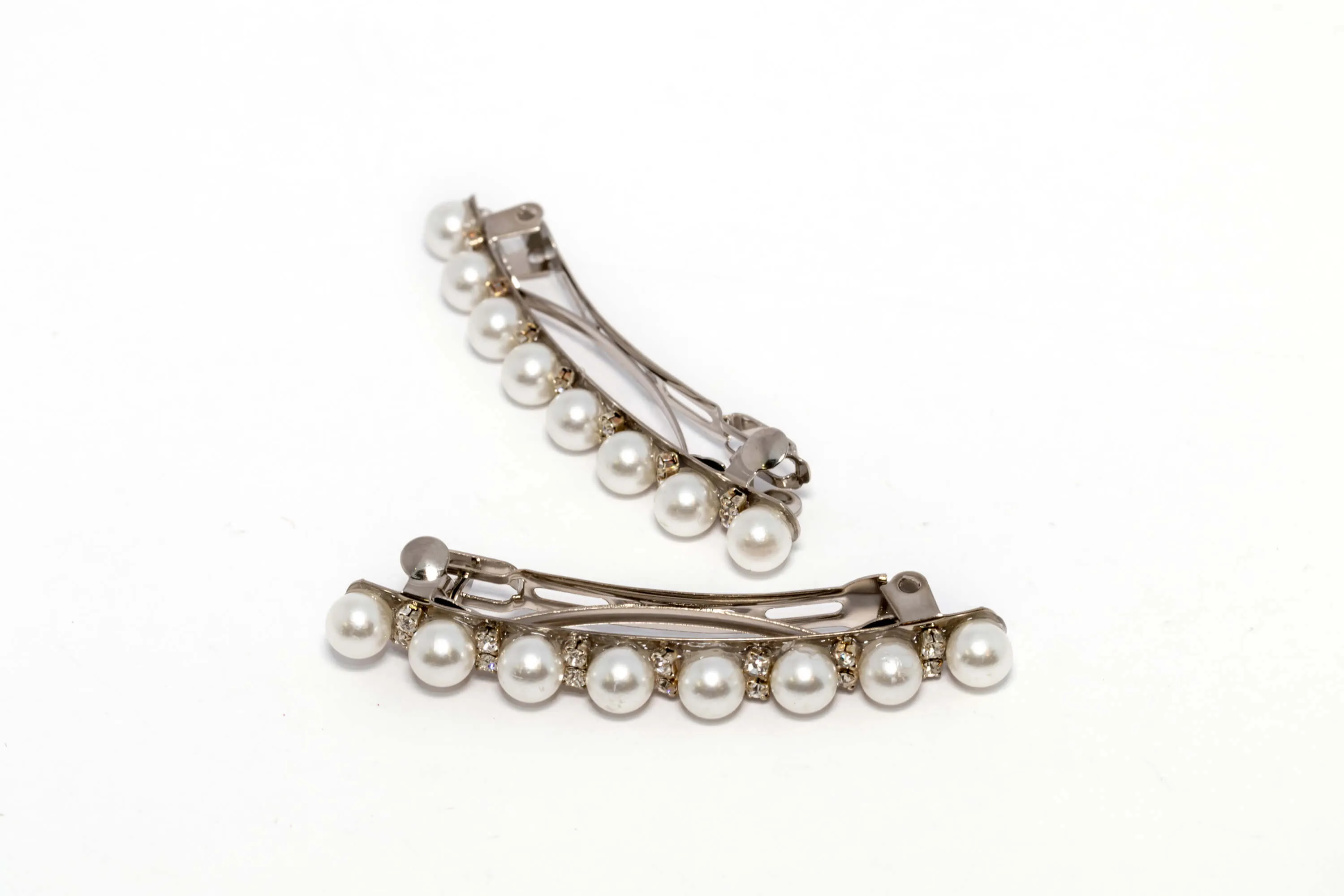 Pearl and Diamante Hair Clip Beret