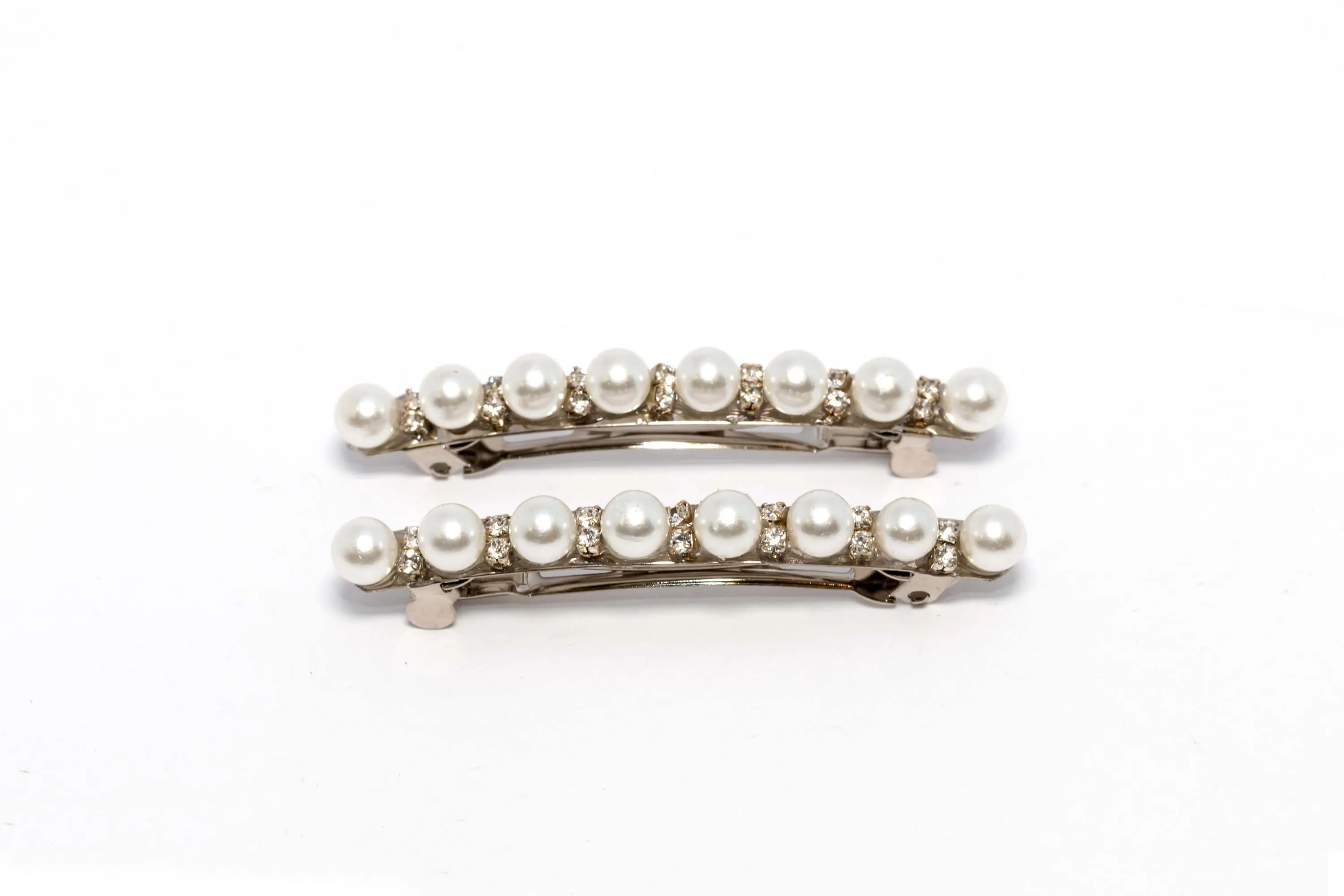 Pearl and Diamante Hair Clip Beret