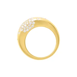 Piet Flat Circular Scattered Diamond Ring