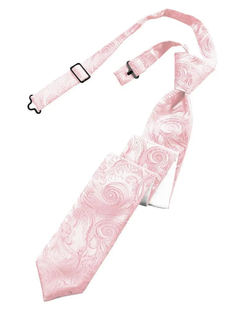 Pink Tapestry Skinny Necktie