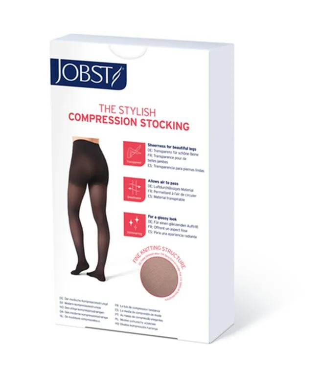 PR/1 JOBST ULTRASHEER WOMEN, THIGH HIGH, 15-20MMHG, SM, ESPRESSO, CLOSED TOE