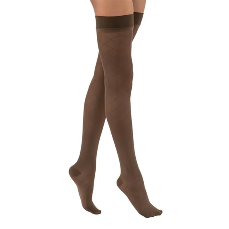 PR/1 JOBST ULTRASHEER WOMEN, THIGH HIGH, 15-20MMHG, SM, ESPRESSO, CLOSED TOE