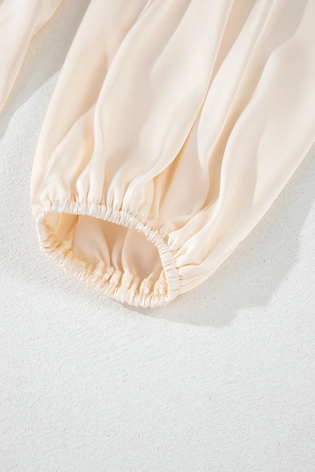 Puff Sleeve Loose Fit Tiered Ruffle Mini Dress