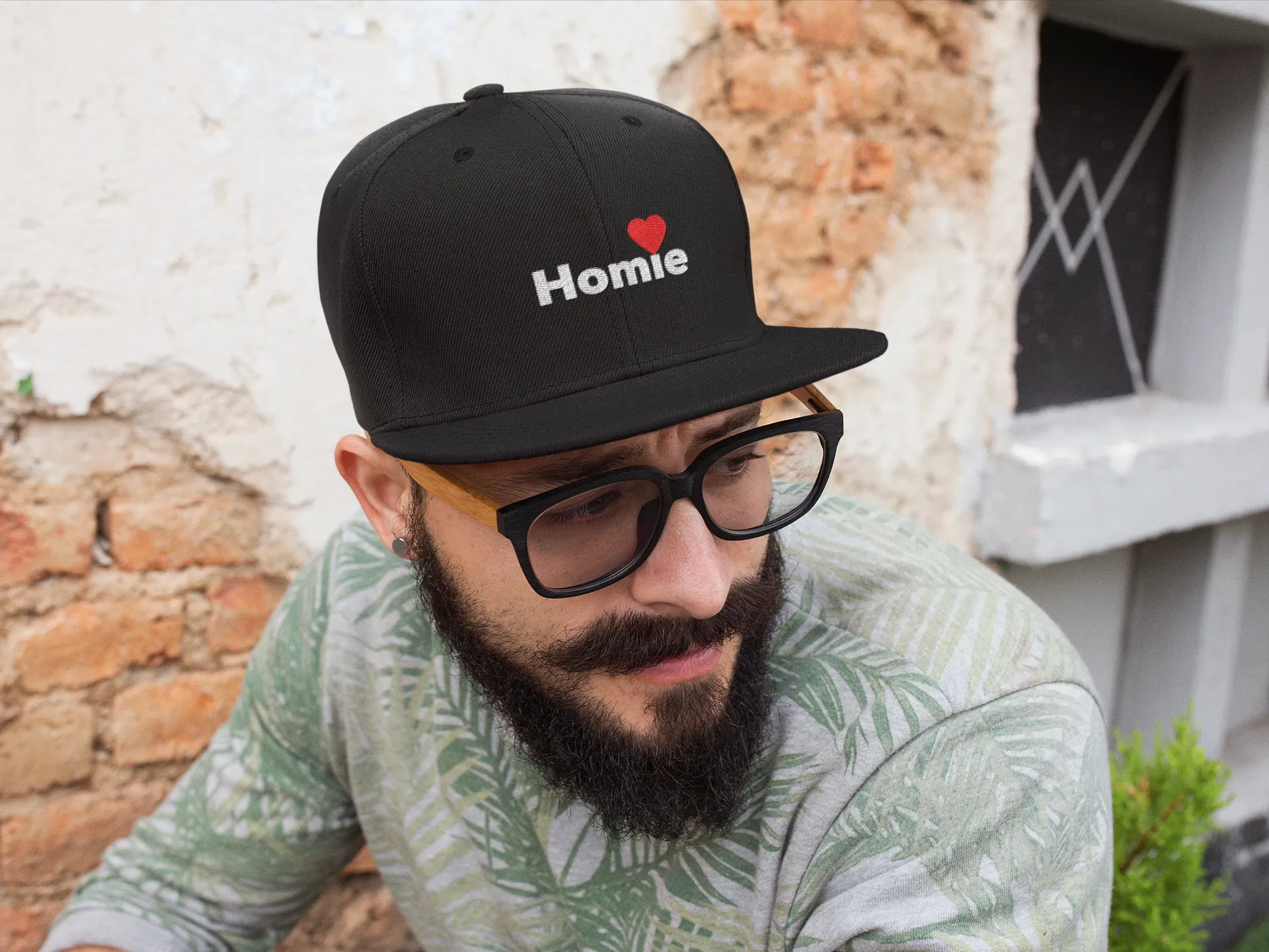"Homie'" Flat Bill Adult Cap