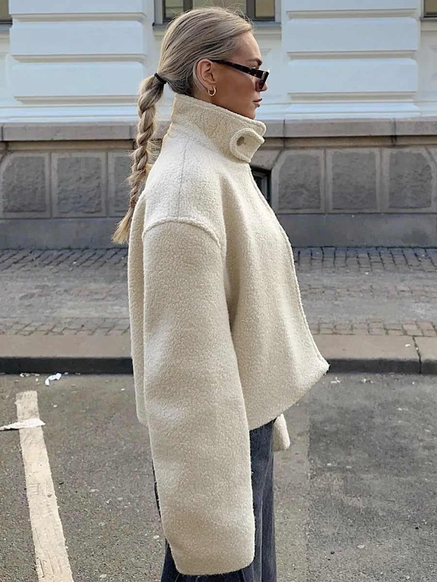 Ramina | Cozy Stand-Collar Fleece Jacket