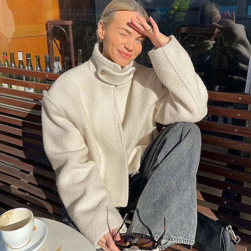 Ramina | Cozy Stand-Collar Fleece Jacket