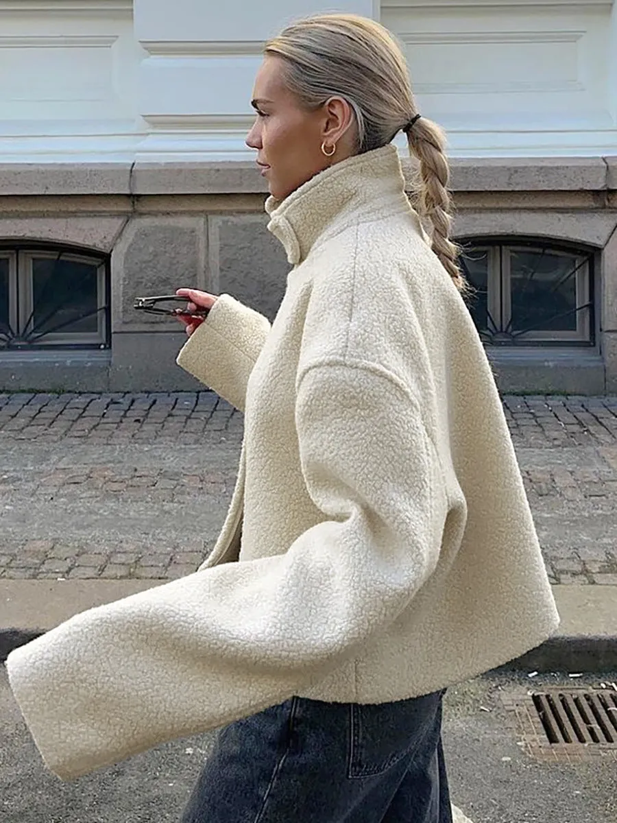 Ramina | Cozy Stand-Collar Fleece Jacket