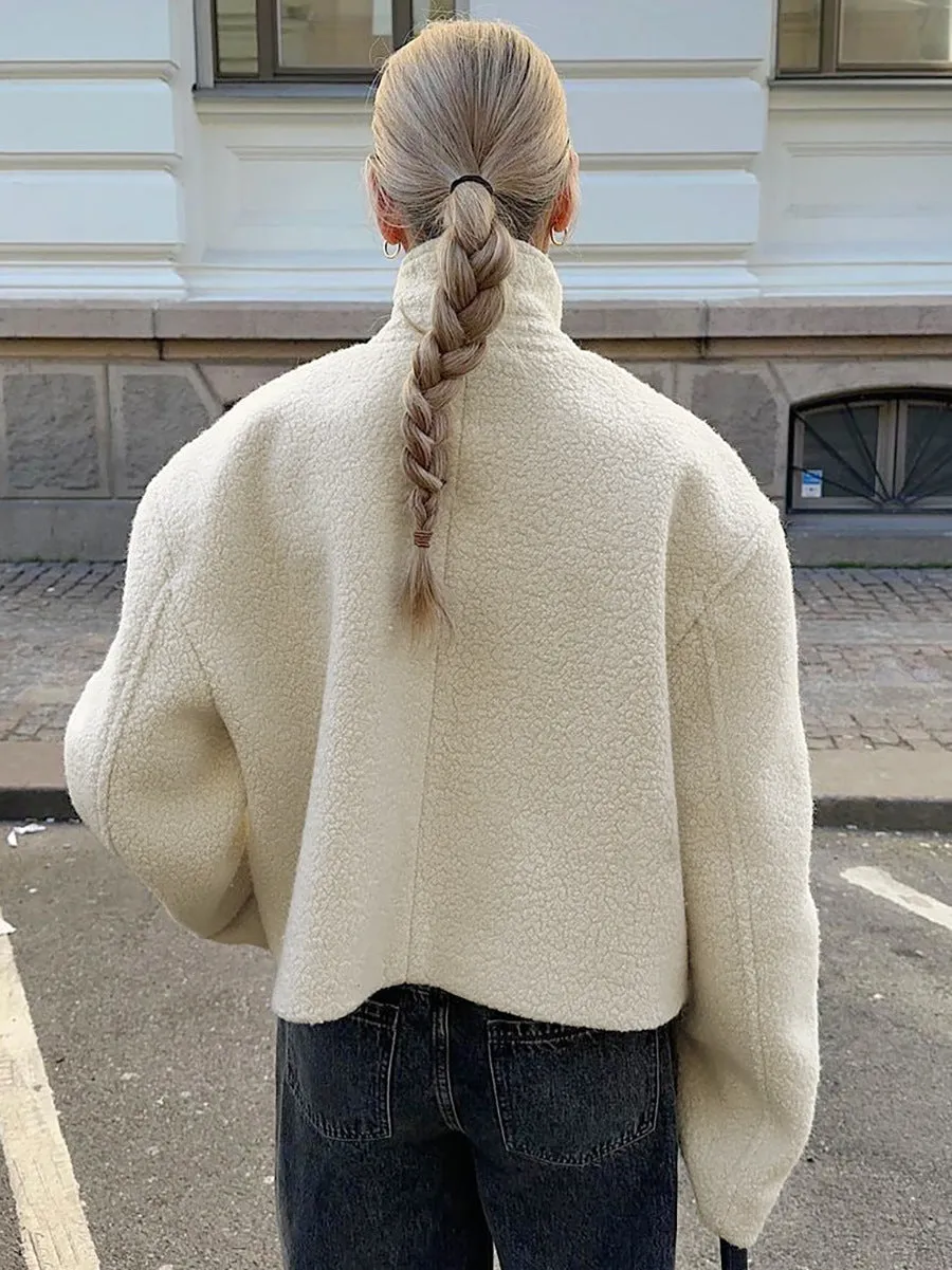 Ramina | Cozy Stand-Collar Fleece Jacket