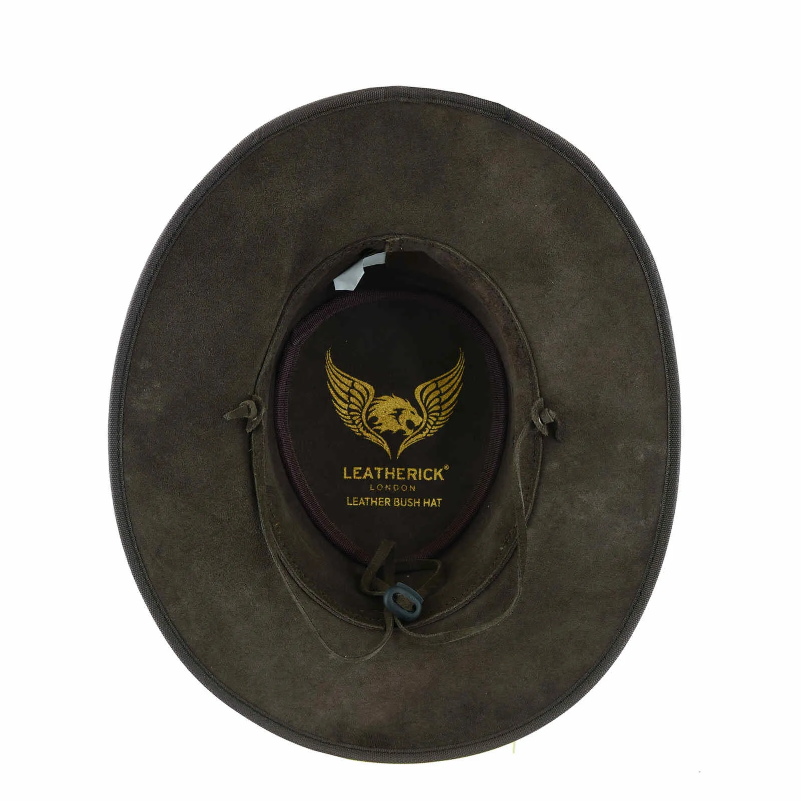 Real Suede Dark Brown Aussie Style Western Outback Bush Hat