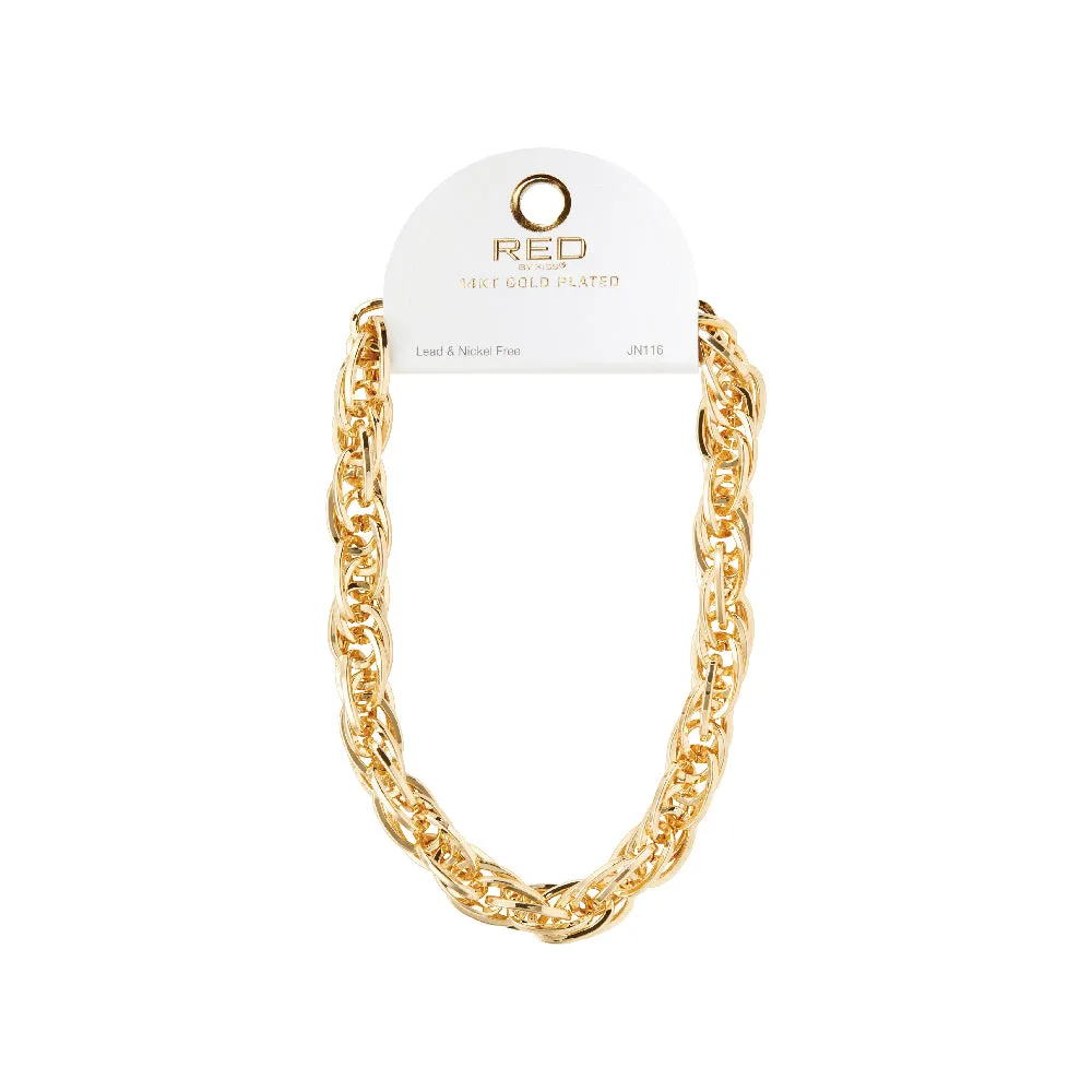 Red By Kiss Jewelry - 14K Gold Plated Necklace