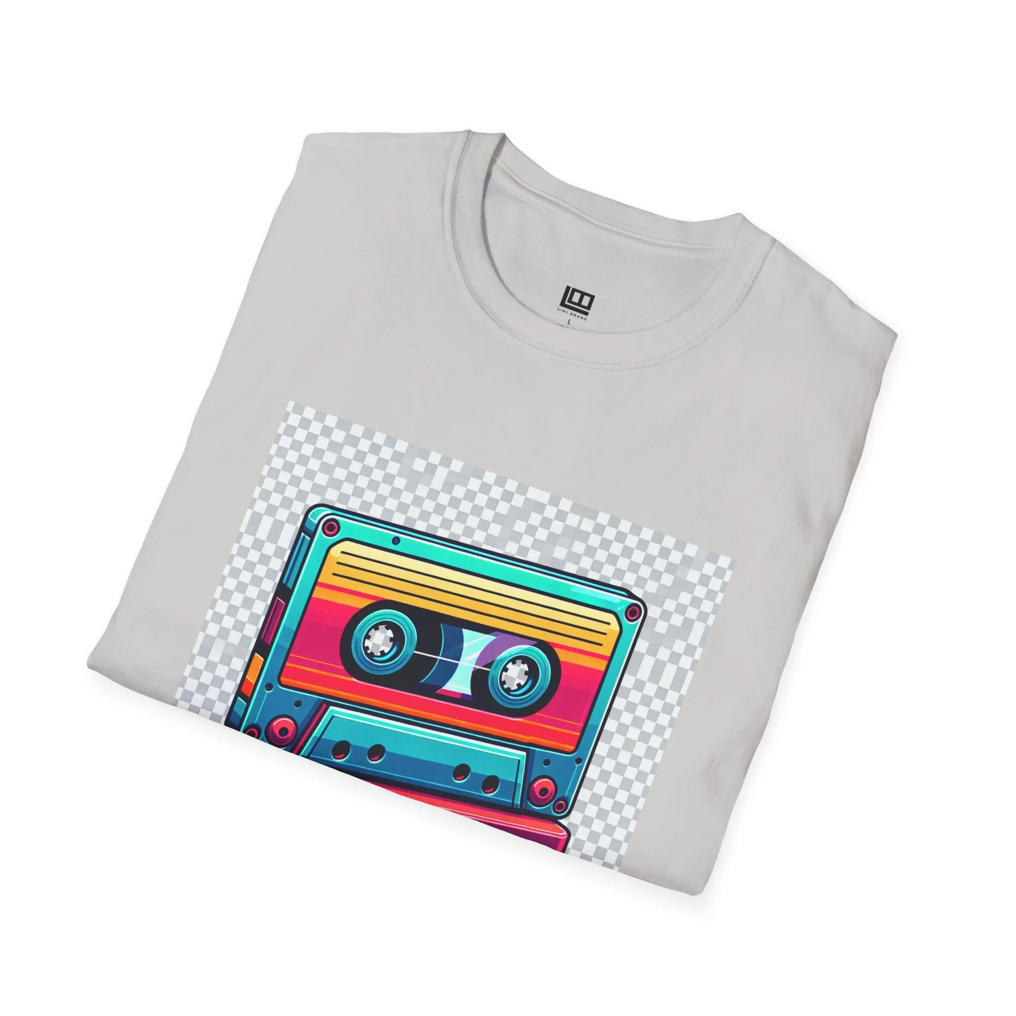 Retro Cassette Tape T-Shirt, Vintage 80s Tee, Music Lover Gift, Nostalgia Apparel, Unisex Softstyle Shirt