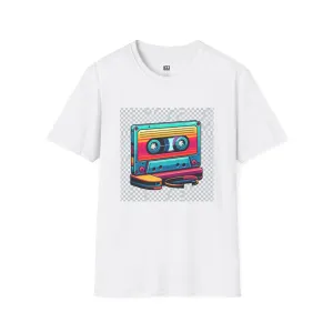 Retro Cassette Tape T-Shirt, Vintage 80s Tee, Music Lover Gift, Nostalgia Apparel, Unisex Softstyle Shirt