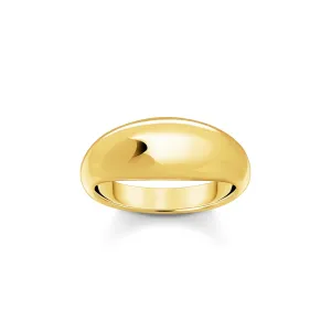 Ring in timeless design gold