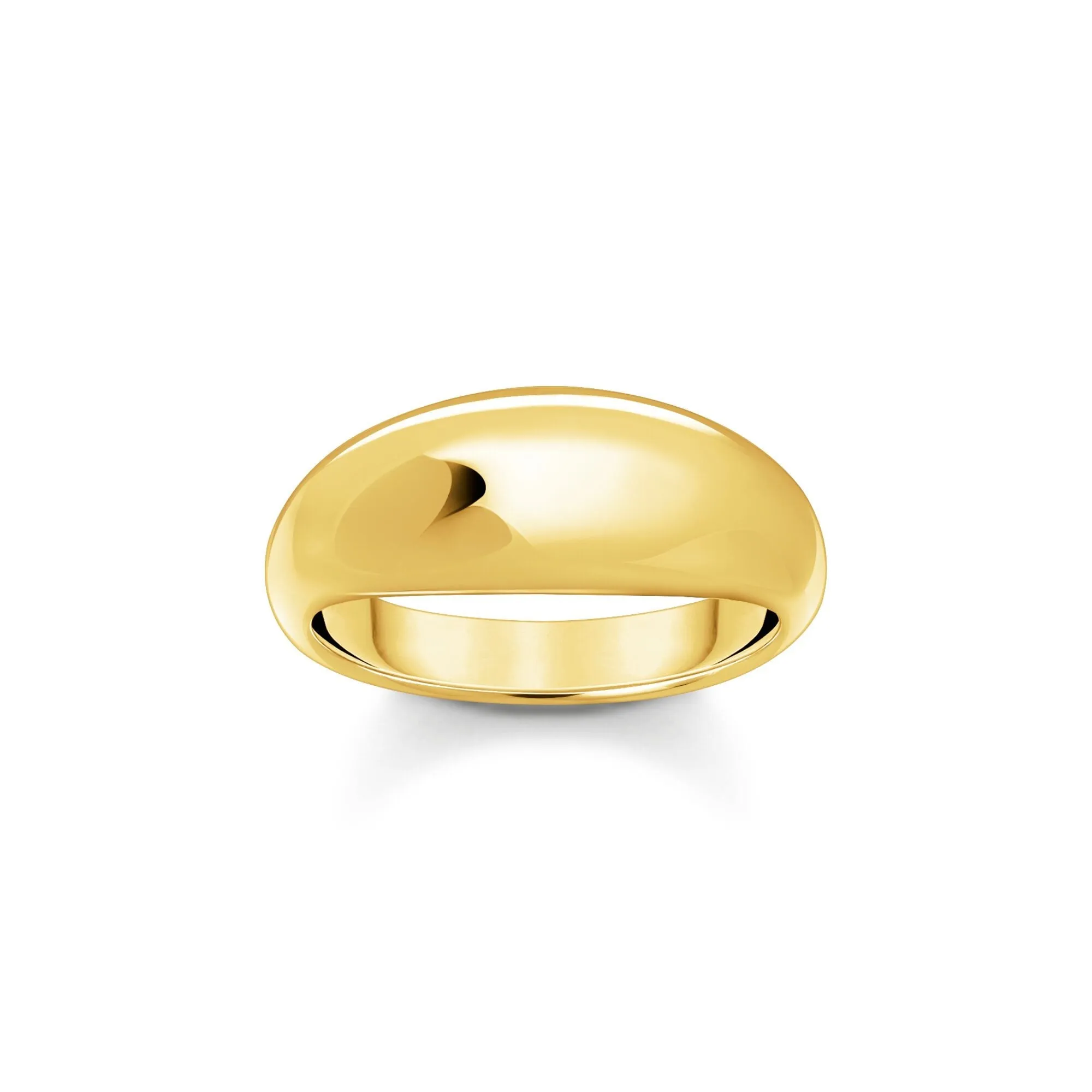 Ring in timeless design gold