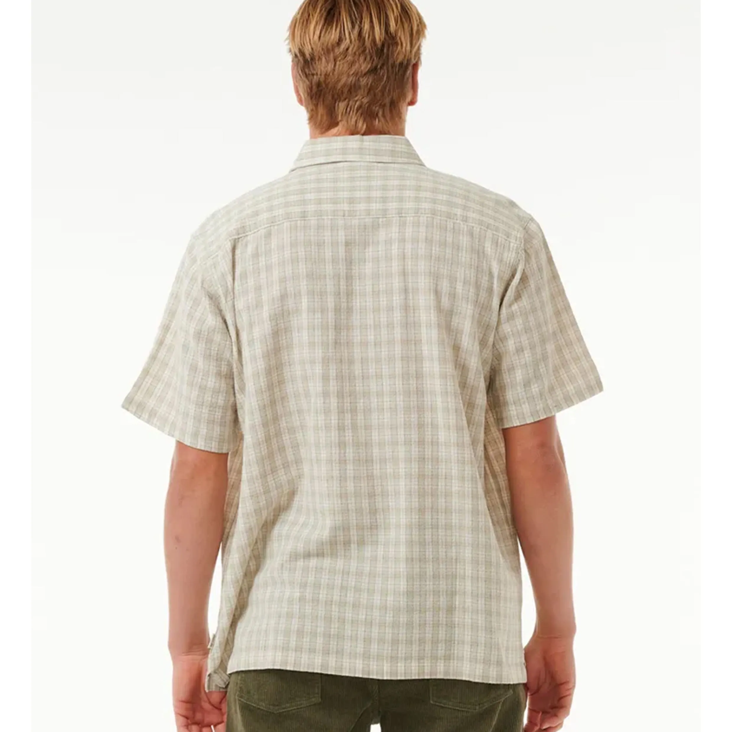 RIP CURL CLASSIC SURF CHECK SHIRT BONE