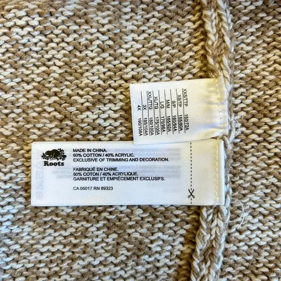 Roots Cotton Cabin Long Cardigan Tan Light Brown Twee Preppy Mod Retro Neutral