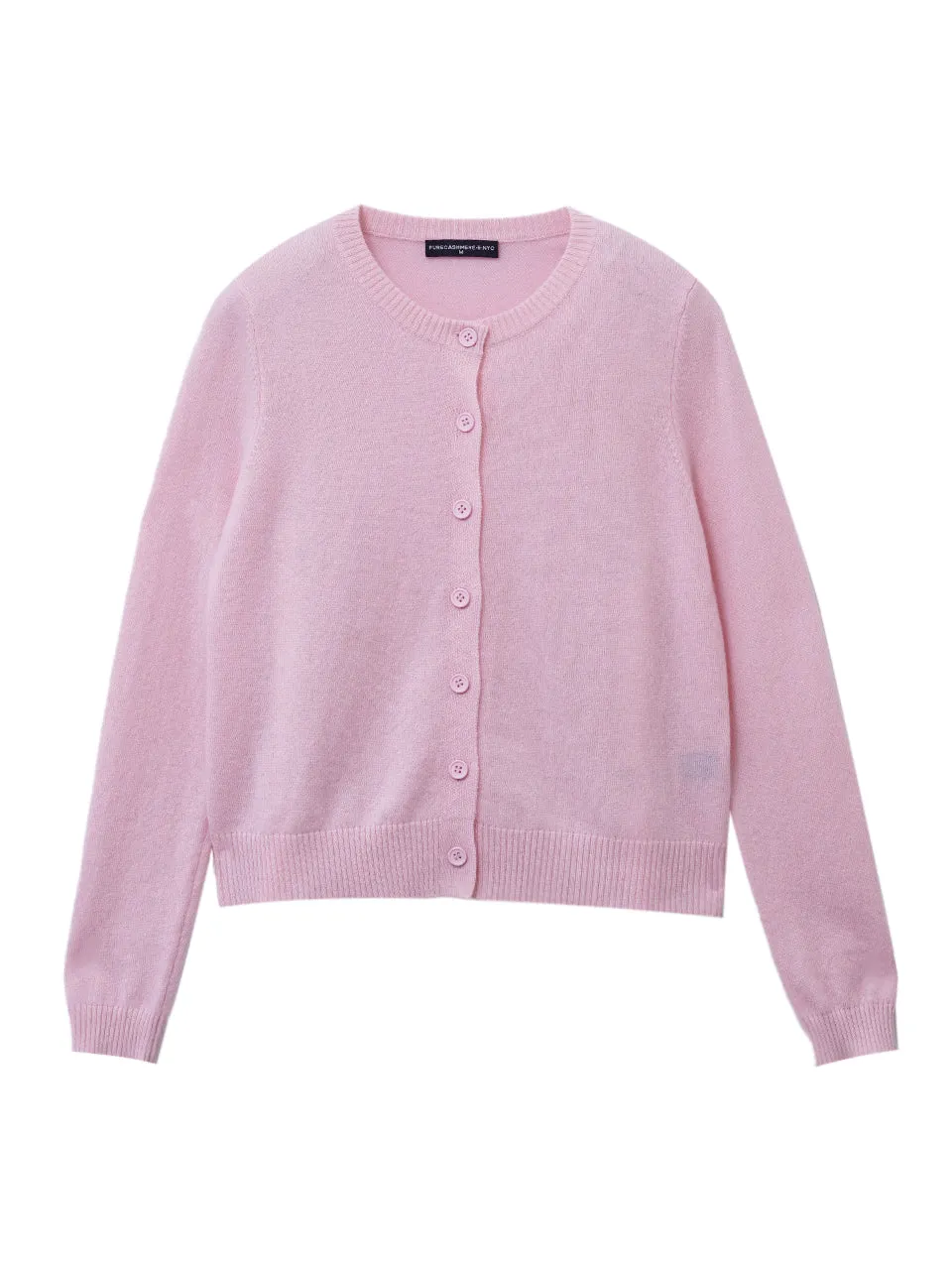 Round Neck Cardigan_Pink Blush