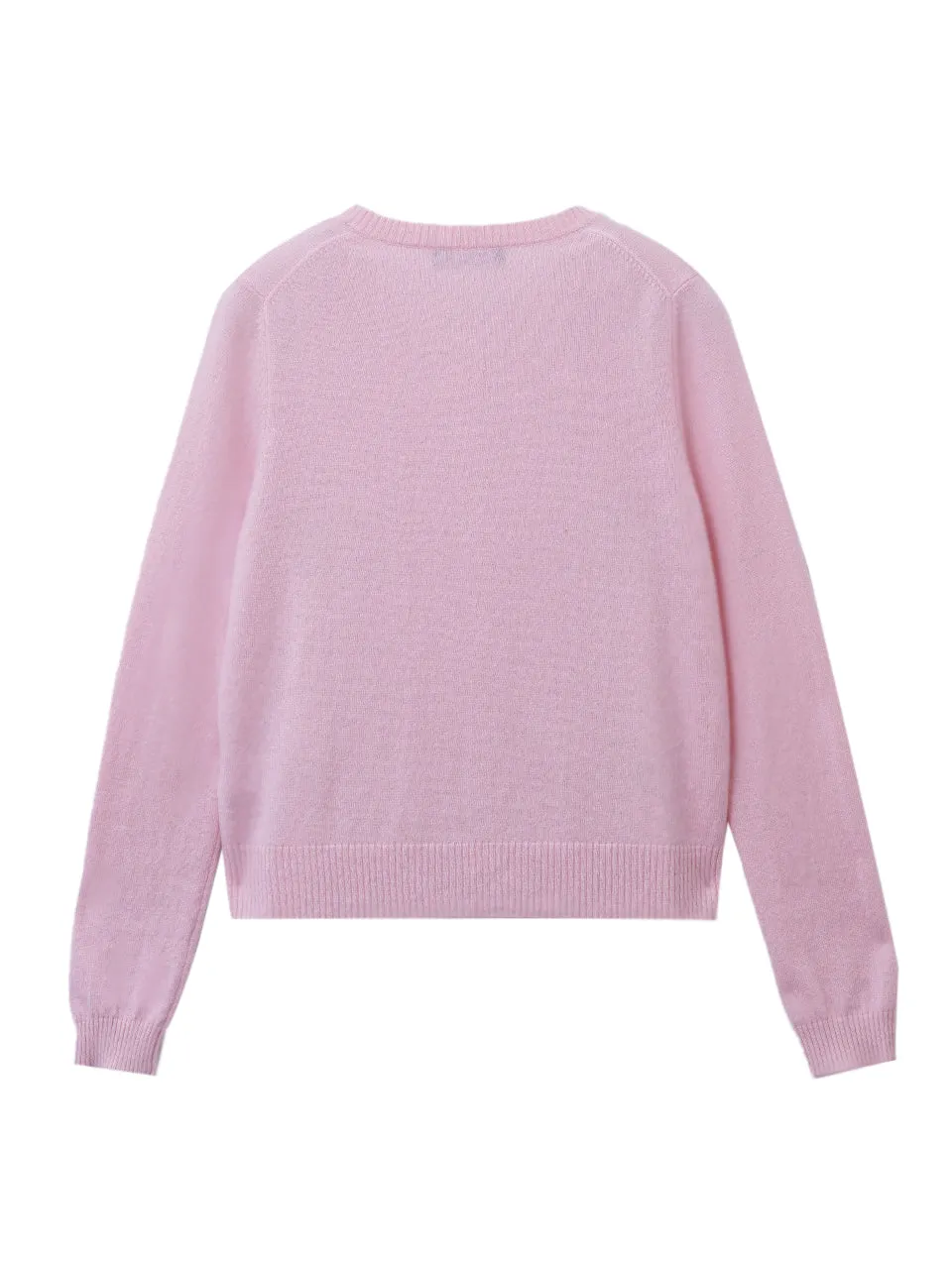 Round Neck Cardigan_Pink Blush