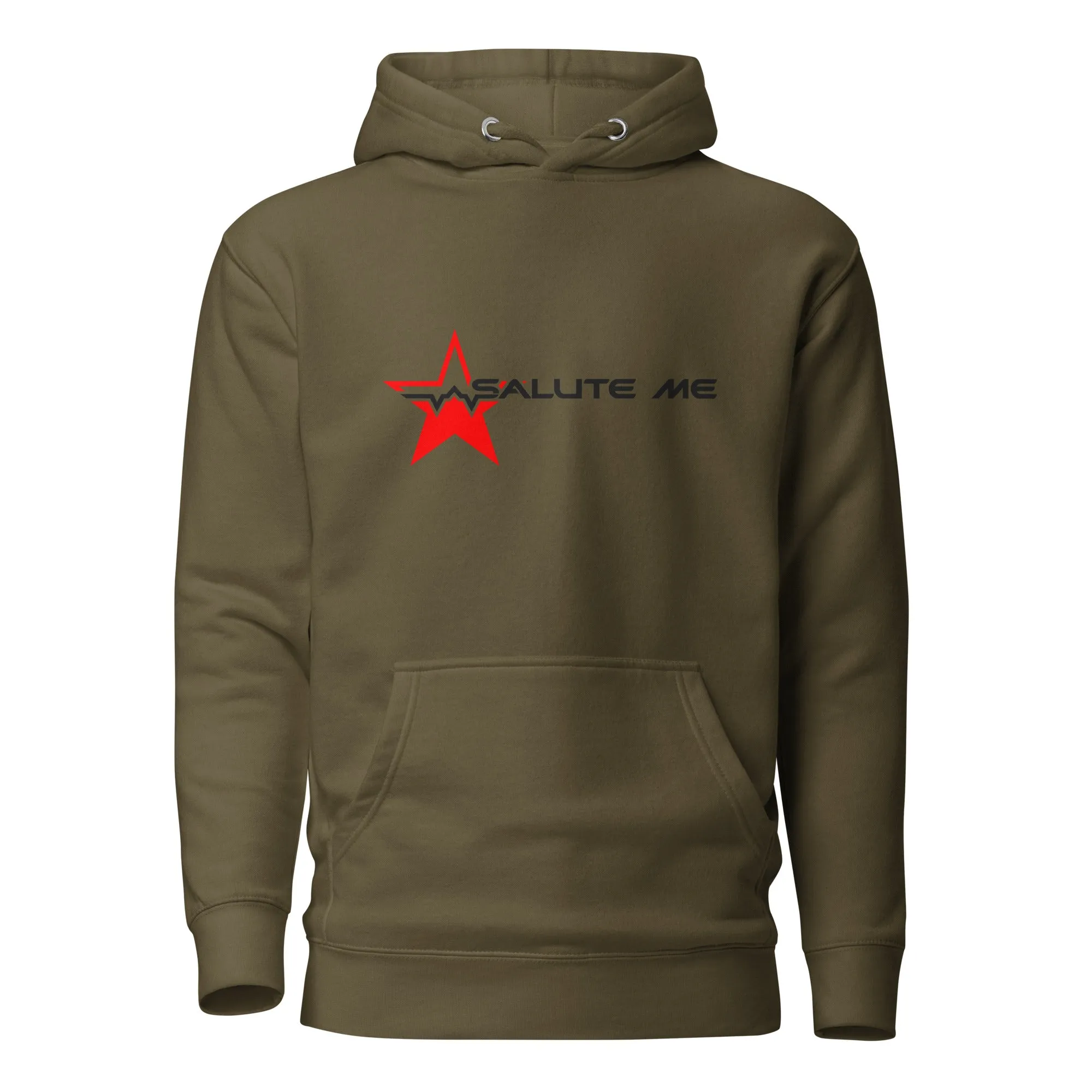Salute Me (red & black) Unisex Hoodie
