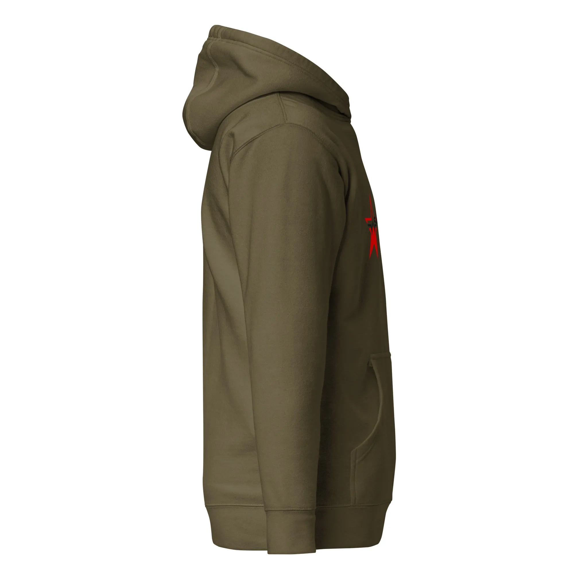 Salute Me (red & black) Unisex Hoodie