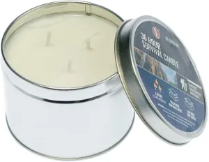 SE 3-Wick Emergency Candle, 36 Hours Long Burning, Top Layer Soy Wax, Great Light Source Gear for Survival, Camping, Blackout & Peace of Mind
