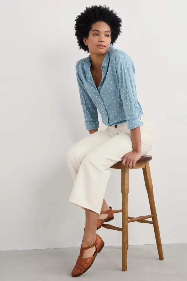 Seasalt Larissa Shirt Little Sponge Spot Hail