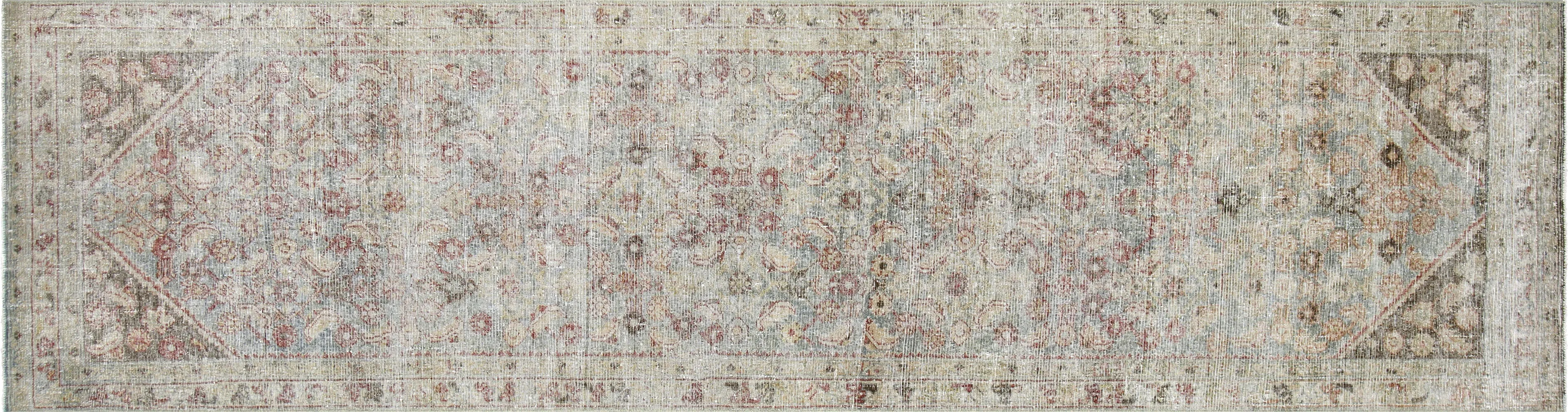 Semi Antique Persian Melayer Runner - 3' x 11'10"