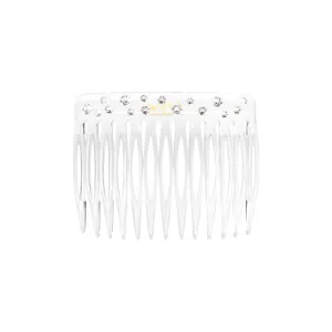 Semi Crystal Classic Small Transparent Side Comb