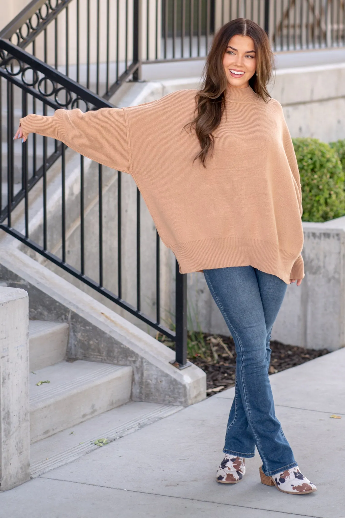 Side Sit Oversize Sweater