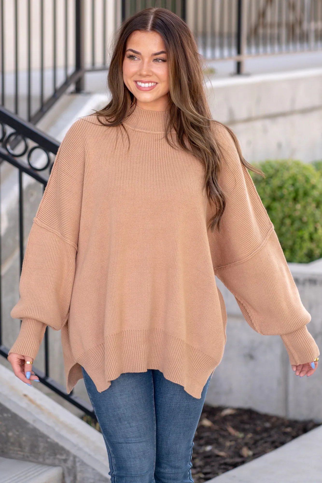 Side Sit Oversize Sweater
