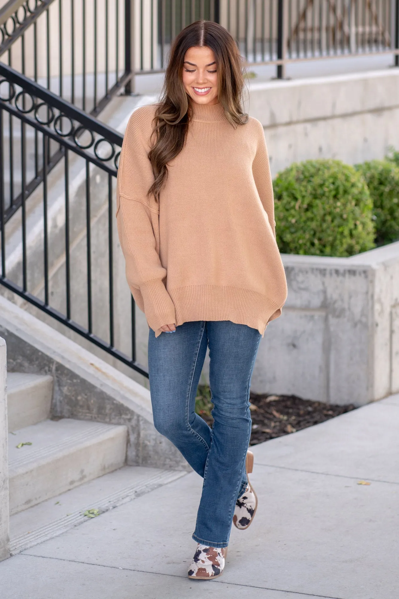 Side Sit Oversize Sweater