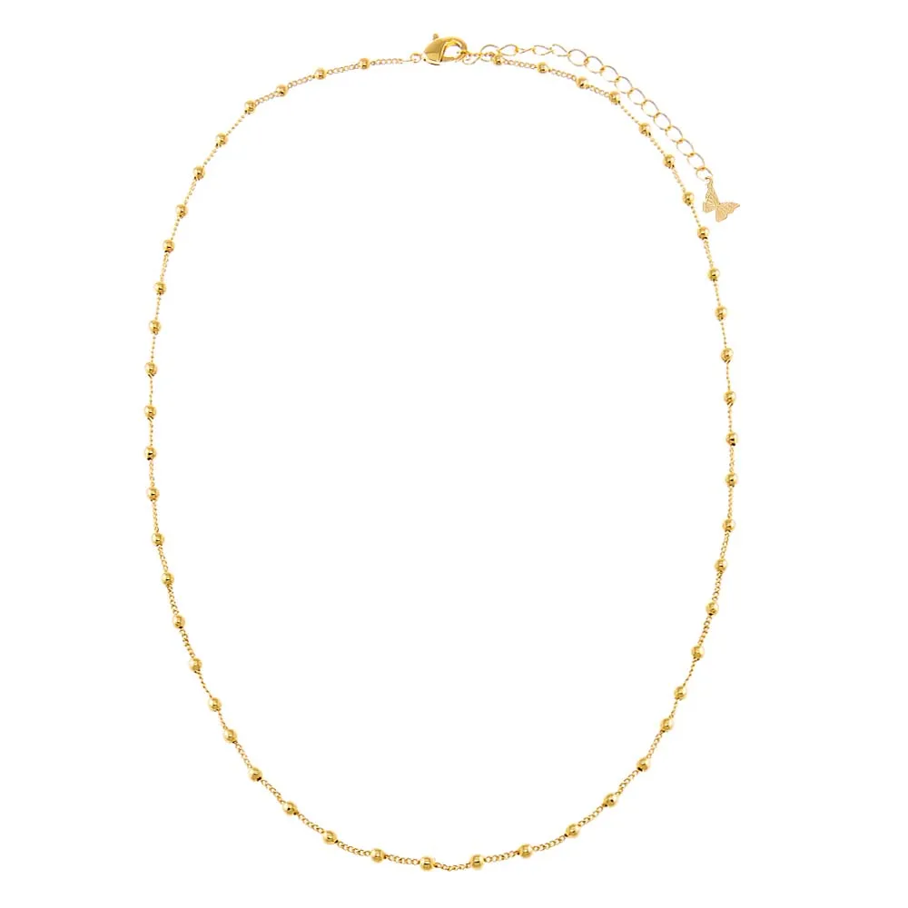 Solid Ball Chain Cuban Necklace