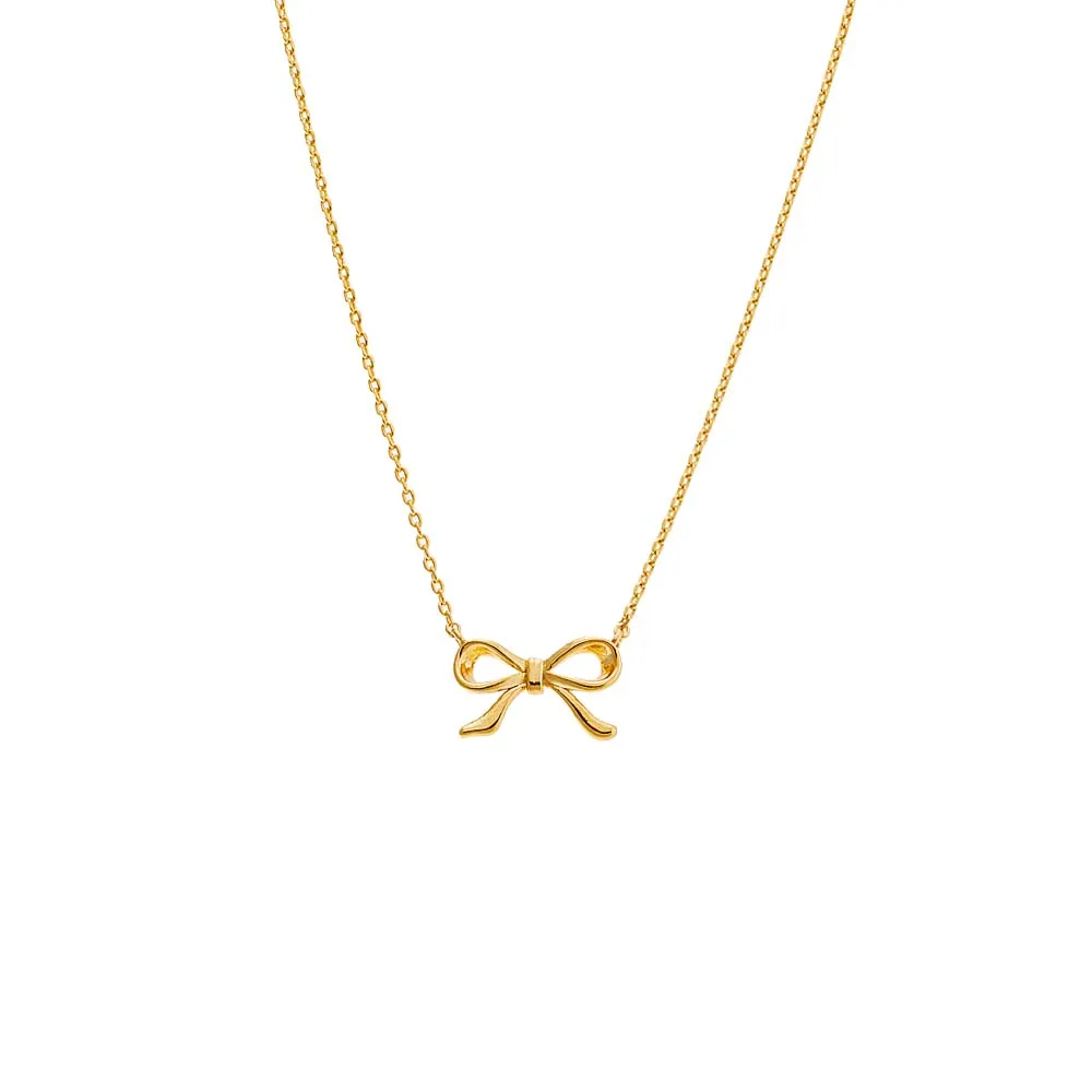 Solid Bow Tie Necklace