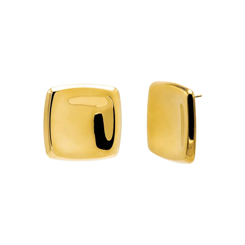 Solid Large Square Stud Earring
