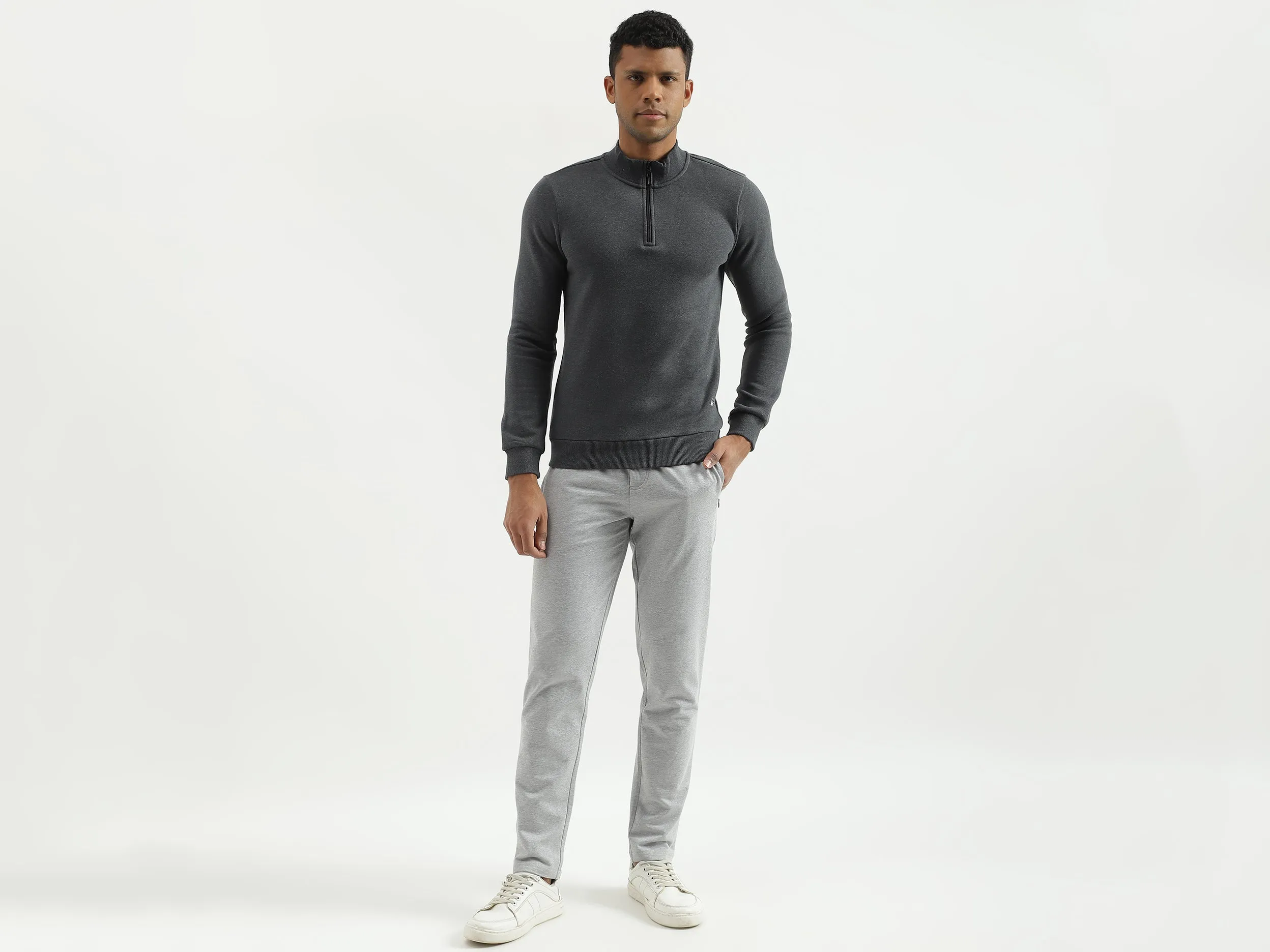Solid Regular Fit Trousers