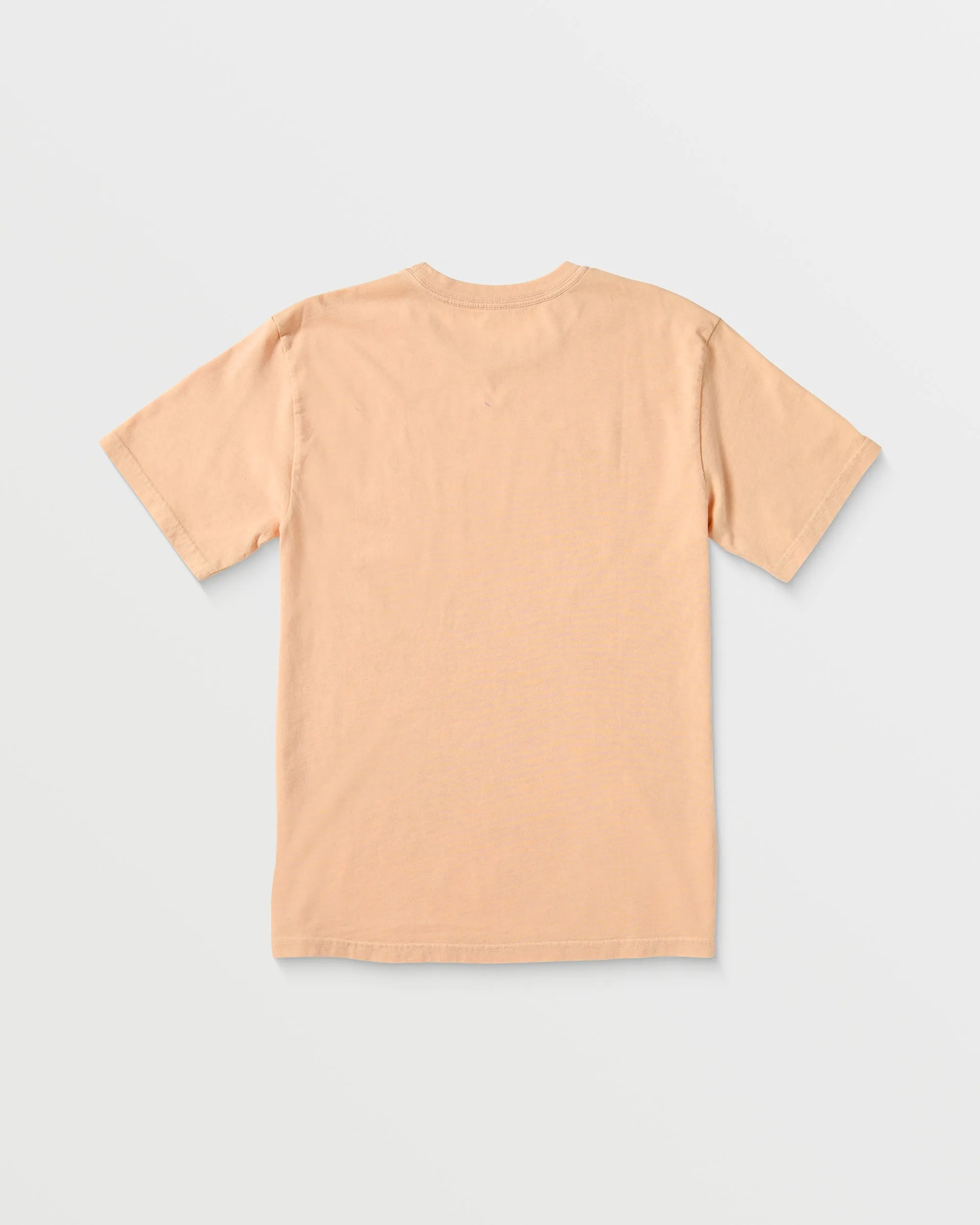 Solid Stone Emb T-shirt - PEACH - (KIDS)