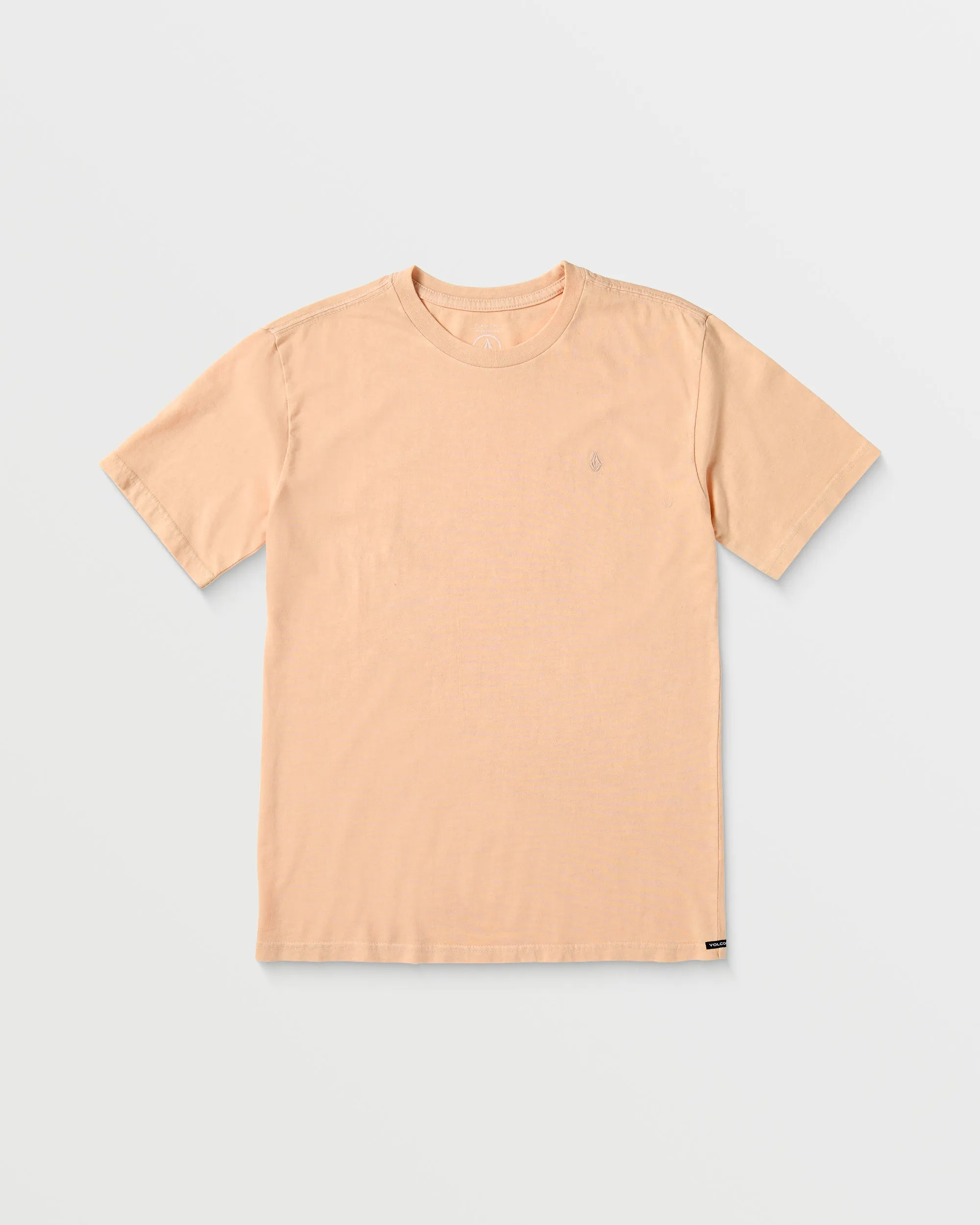 Solid Stone Emb T-shirt - PEACH - (KIDS)