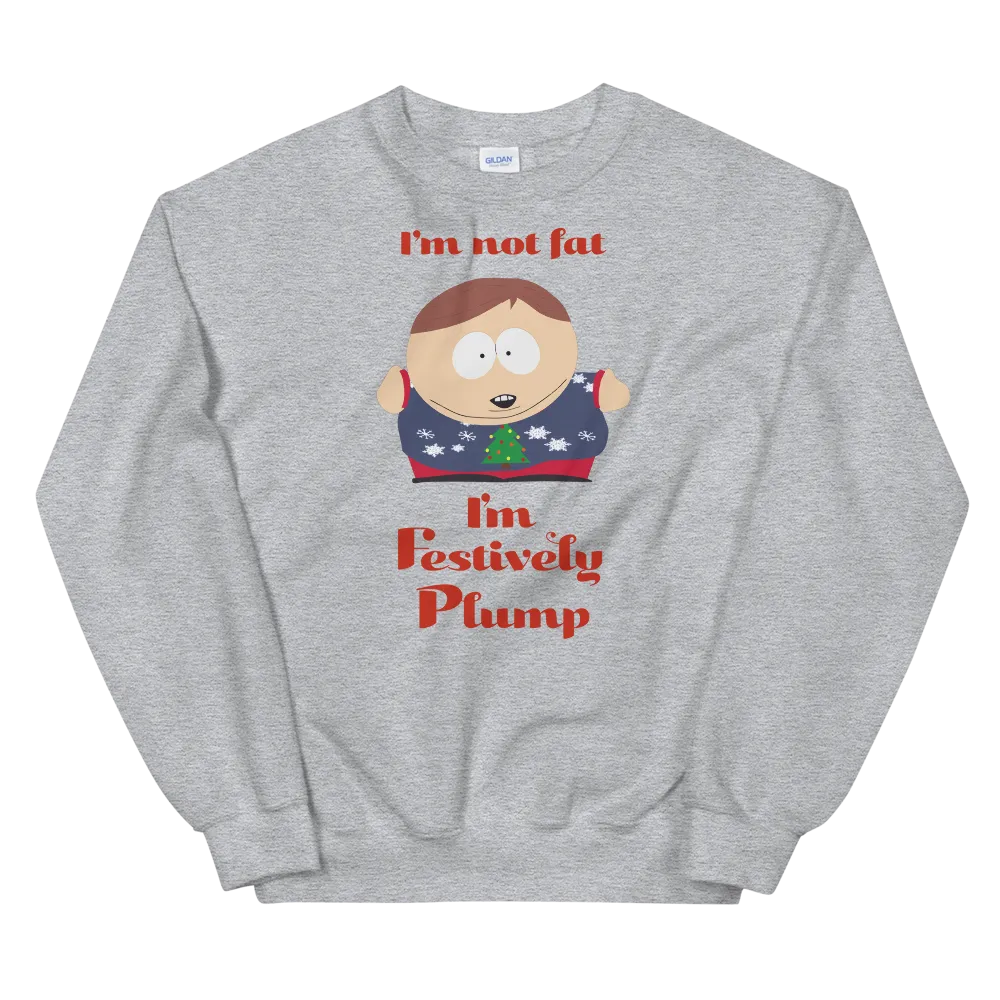 South Park Cartman Festively Plump Fleece Crewneck Sweatshirt