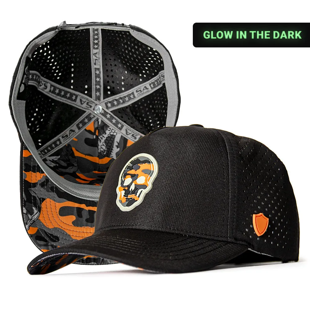 Special Edition Performance Snapback | Skull Orange Military Camo PreOrder