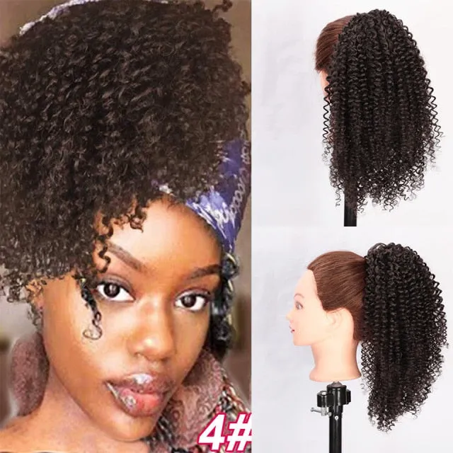 Spiral Curl Drawstring Ponytail (Various Colors) 8 inch