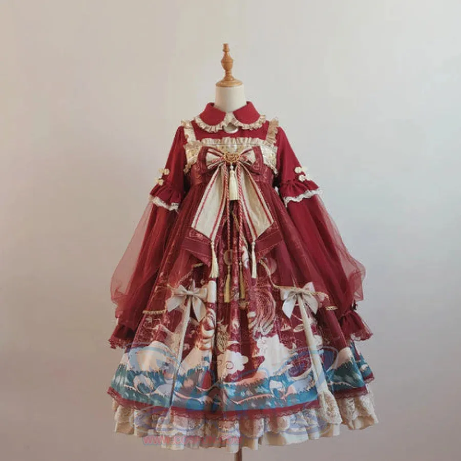Spring And Autumn Lolita Cute Girl Elegant Dress
