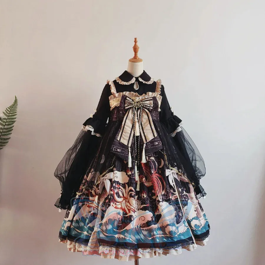 Spring And Autumn Lolita Cute Girl Elegant Dress
