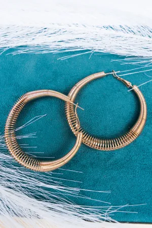 Spring Into Fashion Goldtone Hoop Earrings