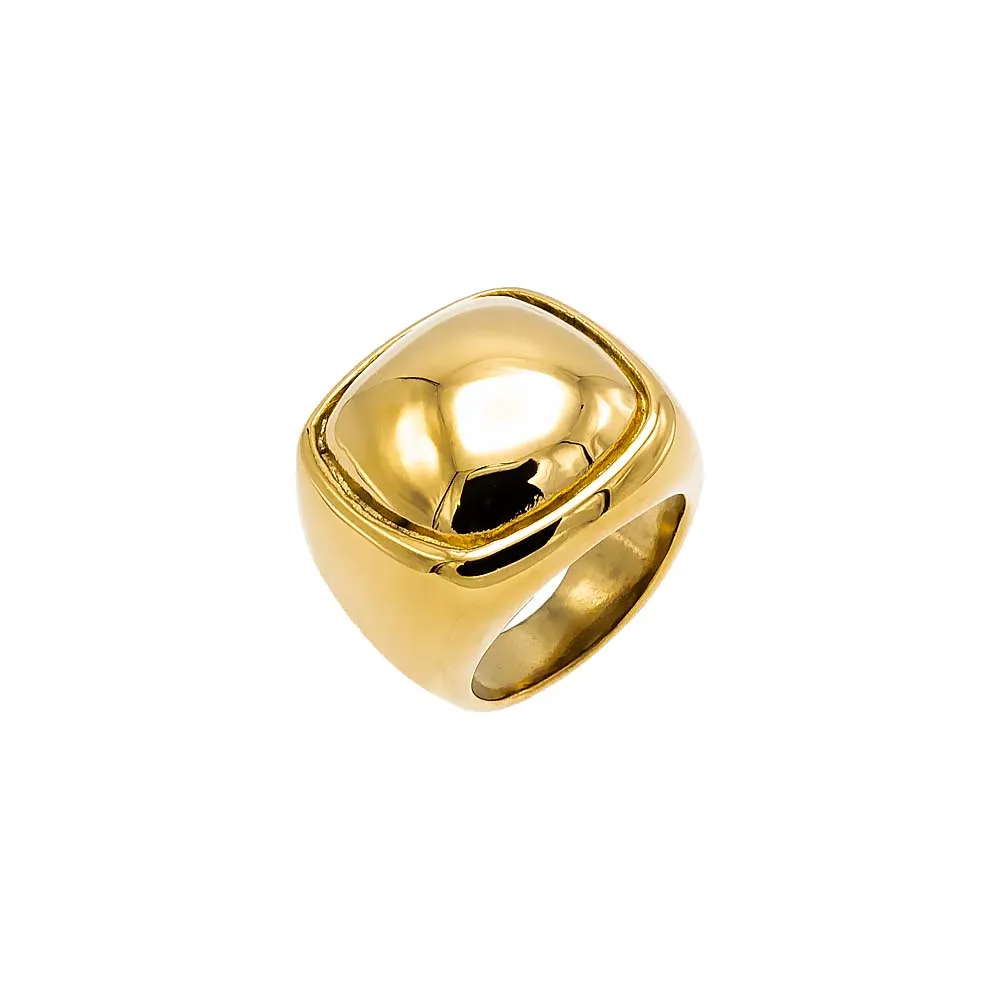 Square Signet Style Statement Ring