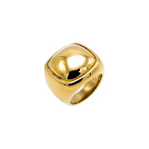 Square Signet Style Statement Ring