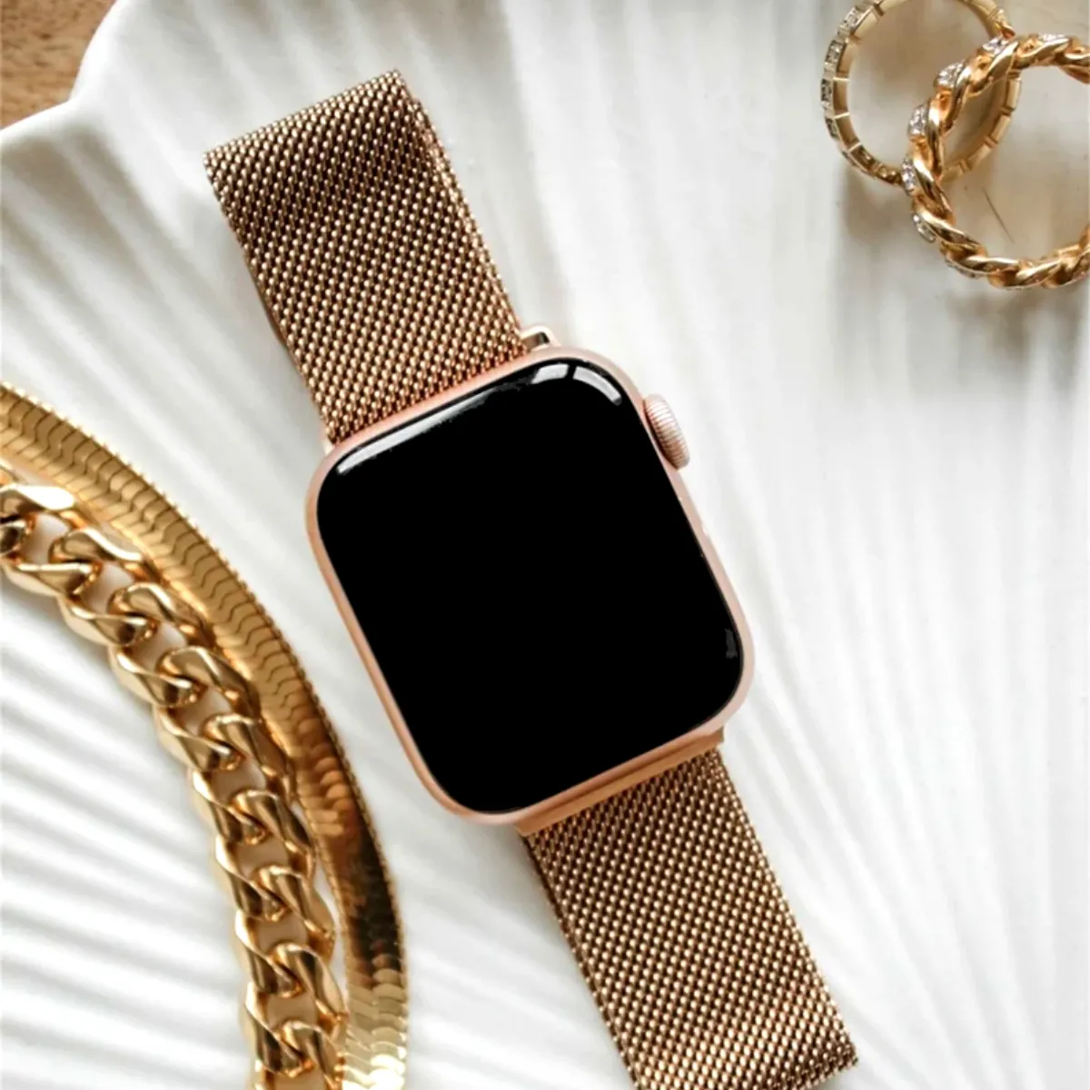 Stainless Steel Mesh Apple Watch Band