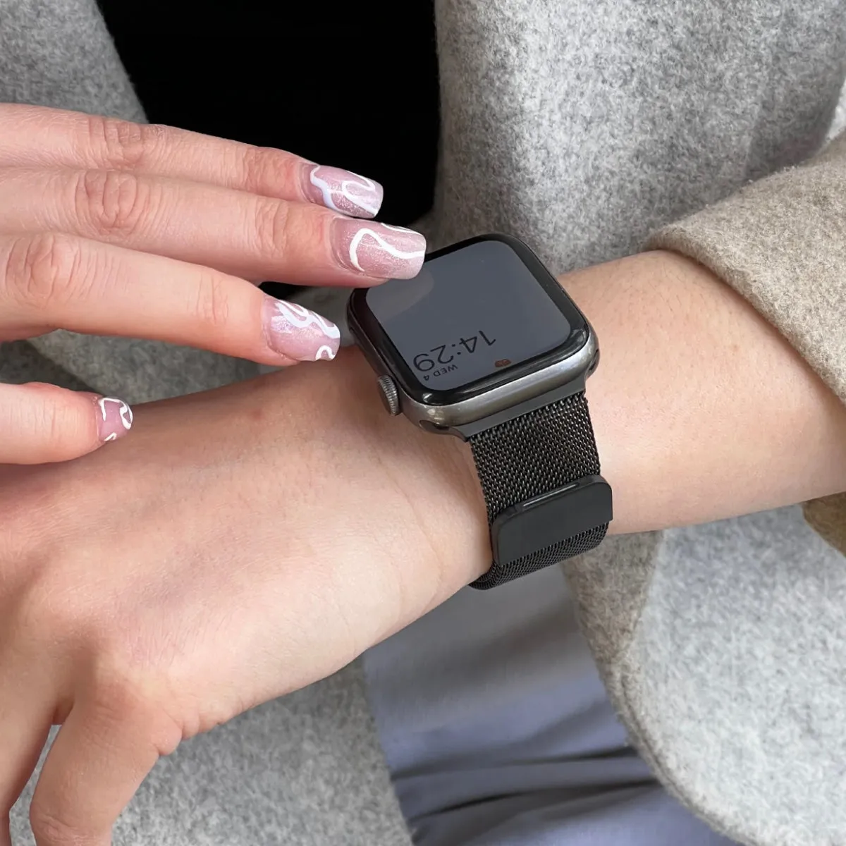 Stainless Steel Mesh Apple Watch Band